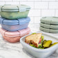 STOJO Collapsible Sandwich Box – 24oz, Reusable Food Storage Container, Silicone Bowl for Hot/Cold Food – Meal Prep, Lunch, Camping, Hiking – Dishwasher Safe (Set of 1, Sage Green)