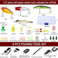 Sosation 482 Pcs Fishing Gifts for Men Fishing Sling Bag Tool Gear Equipment Accessories Kit Fish Backpack Tackle Box with Tackle Included Fish Hook Remover Tool Lures Lip Gripper