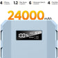 SinKeu 24000mAh Portable Charger Power Bank, 88Wh Portable Power Bank with AC Outlet, QC 3.0 USB/USB-C, DC Output, Led Flashlight, Portable Battery Charger for Home Camping Travel Power Backup