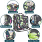 PAVILIA Extra Large Toiletry Bag Travel Bag for Women Men, Hanging Cosmetic Organizer, Water Resistant Makeup Bag for Accessories Toiletries, Travel Essentials Kit (Floral Grey)