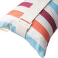 Outdoor Beach Chair Head Resting Pillow, Pool Lounge Chair Pillows with Insert and Adjustable Elastic Stripe for Recliner Sunbrella Neck Attachment, 2 Pack Size 11”*16” Strip II Red