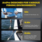 Fish Gripper with Scale, 15.8" Corrosion-Resistant Stainless Steel Fish Lip Gripper, 4.2mm Wide Opening, 40LB Load Capacity & Non-Slip 360° EVA Swivel Handle, Fish Grabber Tool for Saltwater