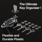 Key Organizer for Men/Women Compact Key Holder Minimalist Key Case Metal Key Chain Key Holder for Keychain Secures 2-6 Keys