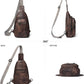 7L Sling Bag for Women Men Leather Small Sling Backpack Daypack Anti Theft Fanny Pack Crossbody Purse Travel