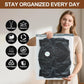 12 Pack Vacuum Storage Bags,Space Saver Bags for Clothing,Comforters,and Bedding,Includes 2 Jumbo, 2 Large, 2 Medium, 2 Small/4 Roll Bags,Compression for Closet & Travel, With Electric Pump