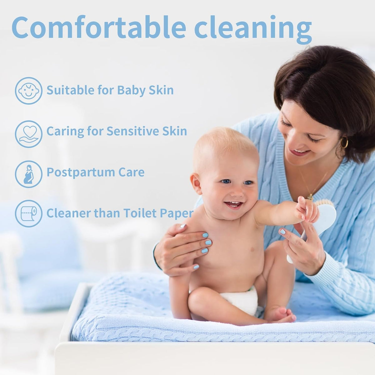 Portable Bidet Sprayer, 400ml Capacity, Waterproof, High Pressure, Handheld, Women/Men, Postpartum Care, Hygiene Cleaning