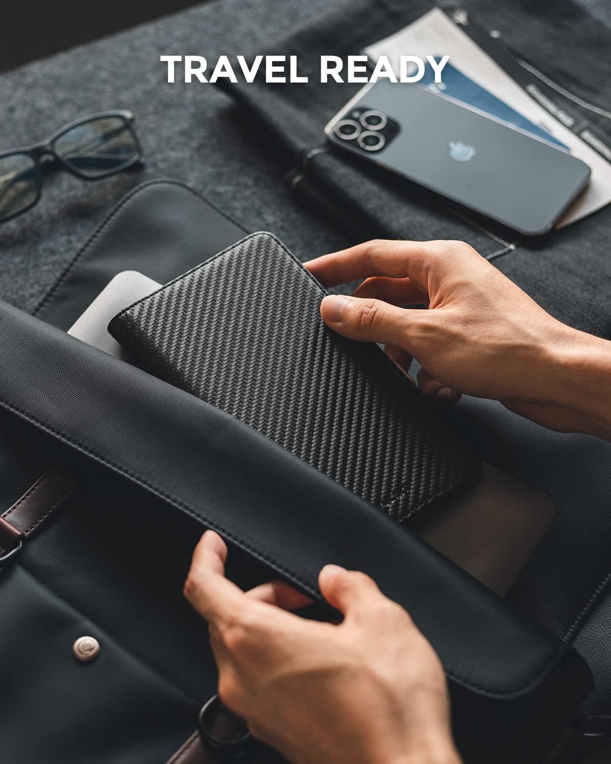VULKIT Passport Holder Wallet RFID Blocking Travel Wallet for Men & Women - Roamly