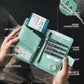 VULKIT Passport Holder with Airtag Holder RFID Blocking Passport Wallet Travel Leather Passport for Women(Mint Green)