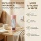 Pink Portable Electric Kettle forTravel, Small Hot Water Kettle with NTC Temperature Control and Auto Shut-Off, 316 Stainless Steel, Green 120V & 15oz