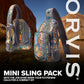 Orvis Mini Sling Pack (26B2) Shoulder Strap Tackle Backpack - Fly Fishing Tool Bag of 100% Recycled ECO CORDURA Fabric With TPU Coating, 5-Liter Capacity and Internal Features, Fishe Unbound Brown - One Size