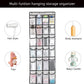 Hanging Shoe Organizer, Over The Door Shoe Organizer with 24 Mesh Large Pockets Door Shoe Rack for Men Women Kids Hanging Door Shoe Holder Size:58x21 Inch (White-2pack)
