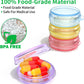 Small Pill Box, (4 Pack) Travel Pill Case Portable Daily Pill Organizer Mini Medicine Storage Container for Pocket Purse Cod Liver Oil Storage Box Earplug Case