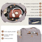Travel Duffle Bag,Puffer Carry On Duffel Bag with Laptop Compartment Waterproof Overnight Weekender Bags for Women Large Hospital Tote Bags for Labor and Delivery(Medium,Khaki Gray）
