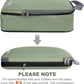 BAGAIL 4 Set/6 Set/8 Set Compression Packing Cubes Travel Accessories Expandable Packing Organizers (Cloth Pattern, 4-Matcha Green)