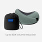 Ostrichpillow Go Neck Pillow, Travel Pillows for Airplanes, Premium Memory Foam Travel Pillow, 360º Ergonomic Design, Asymmetrical Sides, Travel Bag Included, Washable Modal Cover