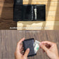 VULKIT Card Holder Pop Up Slim Wallet Leather RFID Blocking Card Case Up to 8 Credit Cards