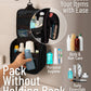 DD D&D Wanderlust D&D Hanging Travel Toiletry Bag for Men and Women - Extra Large Toiletries Organizer Kit with 10 Compartments, YKK Zippers, XXL Metal Swivel Hook, Water-Resistant Nylon