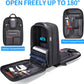 FENRUIEN Gaming Laptop Backpack 15.6 Inch, Expandable Hard Shell Backpack with USB Charging Port, Water Resistant Business Computer Backpack, Black