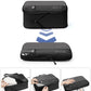 WANDF 7 Set Compression Packing Cubes for Travel, Shirt Folder for Wrinkle-Free, Suitcase Organizer Bags Set for Carry-On Checked Luggage Duffle Bag Women Men(Black)