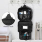 Travel Toiletry Bag for Men and Women, Hanging Travel Toiletries Organizer Dopp Kit, Toiletry Shaving Hygiene Bag, Durable Bathroom Essentials Men's Toiletry Bag for Short Trips & Camping - Black - Roamly