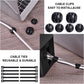 Cable Management Box, 2 Pack Large & Medium Cable Organizer Box with 17 PCS Cable Management Set, Cord Organizer Box to Hide Surge Protector on Desk or Floor (Black)