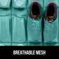 GORILLA GRIP Over the Door Shoe Organizer, 24 Large Breathable Mesh Pockets, Space Saving Hanging Storage Holder, Closet Rack Hanger Holds Up to 40 lbs, Hangs on Closets, Shoes, Accessories, Turquoise