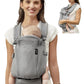 GROWNSY Baby Carrier Newborn to Toddler 7-44lbs, All Season Design with Adjustable Mesh Panel, Ergonomic Baby Carriers with Lower & Upper Buckle, Hands-Free Parenting, Gray