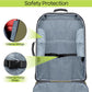 Padded Car Seat Travel Bag for Airplane, Heavy Duty Backpack for Air Travel, Water-Resistant Carrier with Shoulder Strap, Fits Most Car Seats (Green)