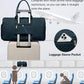 Weekender Travel Duffle Bag for Women - Carry on Bag with Shoe Compartment Overnight Bags with Toiletry Bag Wet Pocket Weekend Traveling Yoga Gym Hospital Bags for Labor and Delivery Blue