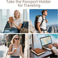ZOPPEN Rfid Passport Holder for Travel, Passport Cover Wallet Case Travel Essentials Document Organizer, Card Holder Travel Wallet Womens Men, Brown