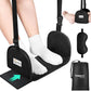 CERBONNY Airplane Foot Rest - Portable and Adjustable Foot Hammock, Travel Flight Essential for Relaxing Your Feet During Journeys (Non-Slip)