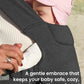 Newborn Carrier, Cozy Baby Carrier, Ergonomic Cross-Back Wrap, Hands-Free with Supportive Comfort, Deep Grey