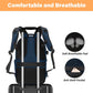 MOSISO Camera Backpack, DSLR/SLR/Mirrorless Photography Camera Bag Waterproof Artistic Geometric Hardshell Case with Tripod Holder&15-16 inch Laptop Compartment for Canon/Nikon/Sony, Steel Blue
