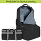 Padded Car Seat Travel Bag for Airplane, Heavy Duty Backpack for Air Travel, Water-Resistant Carrier with Shoulder Strap, Fits Most Car Seats (Black)