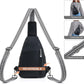 10L Crossbody Sling Bag for Women Men Anti Theft Cross Body Fanny Pack Belt Bag Purse Gifts for Women Faux Leather, Black