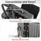 Carry On Luggage 22x14x9 Airline Approved Aluminum Frame, 20 Inch Hard Shell Carry On Luggage, Suitcase Carry-on Zipperless Luggage, TSA Approved (Grey)