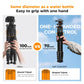 K&F Concept 75 inch/190cm Camera Tripod,Lightweight Travel Outdoor DSLR Tripods with 360 Degree Ball Head Load Capacity 8kg/17.6lbs,Cellphone Clip and Remote Control for Smartphone S255A3+BH-36