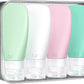 INSFIT Portable Travel Bottles, TSA Approved Leak Proof Containers for Toiletries, BPA Free Refillable Accessories for Shampoo, Body Wash, Liquids (4 Pack)