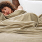 PHF Ultra Soft Fleece Blanket Twin Size, No Shed No Pilling Luxury Plush Cozy 300GSM Lightweight Twin XL Blanket for Bed, Couch, Chair, Sofa Suitable for All Season, 76" x 90", Khaki