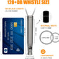 Titanium Emergency Whistle with Hidden Pill Holder Case, Portable Waterproof Fob Medicines Organizer 120db+ Survival Whistles Keychain Container for Outdoors, Camping, Travel EDC Accessories