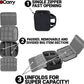 Electronics Organizer Case - Multi-Layer Full Flat Opening With Compartments and Pockets - Cord Organizer for Accessories, Cables, Electronics Travel
