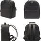 Small Camera Backpack, Classic PU Leather with 11 Inch Pad/Tablet Compartment, Professional Camera Bag for Photographers for DSLR, 10L Black