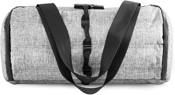 Skunk Duffle bag Medium 16"- Smell Proof - With combo lock (Gray, 16"x7.5")