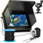 5" IPS Fish Finder for Boat with 6000mAh,1080 HD Underwater Fishing Camera,220°Wide Angle,IP68 Waterproof,30M/100FT Ice Fishing Camera with 8 High Brightness IR LEDs for Lake Fishing