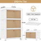 VECELO 3 Tier Stackable Storage Boxes with Magnetic Doors & Wheels, Foldable Storage Containers, 23 QT Closet Organizers for Living Room, Office, Dorm