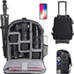 CADeN Camera Backpack Bag Professional for DSLR/SLR Mirrorless Camera Waterproof, Camera Case Compatible for Sony Canon Nikon Camera and Lens Tripod Accessories (Large, 5.0 Black)