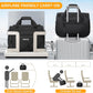 Underseat Carry On Luggage Lightweight Travel Tote Weekender Bag Overnight Duffle Bag for Travel, Travel Essentials Personal Item Travel Bag for Women and Men,Black-16Inch