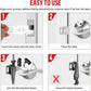 Portable Door Lock Alarm - Dual Protection Security, 120DB Siren, Sturdy Rubber Door Stopper Wedge for Home & Travel
