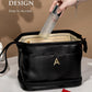 Gifts for Women-Initial Large Makeup Bag for Female, Gift for Women Personalized Cosmetic Bag with Makeup Brush Organizer, Teacher Gift, PU Leather Travel Toiletry Bag Small gift Bags