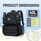 N NEVO RHINO Fishing Tackle Backpack with Rod Holders, 40L Large Fishing Bag with Waterproof Rain Cover,Outdoor Tackle Bag